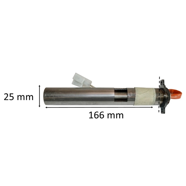 Gloeibougie rond met holster voor pelletkachels: 25 mm x 166 mm 350 Watt